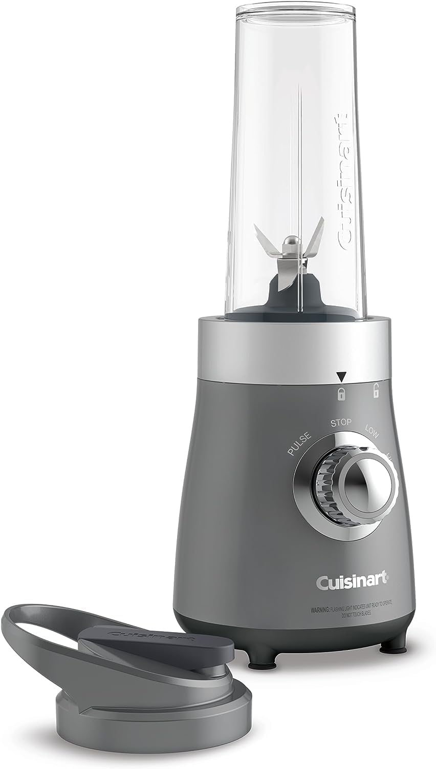 Cuisinart BJC-550C Compact Blender and Juice Extractor Combo (with 16oz Travel Cup), Dual Function