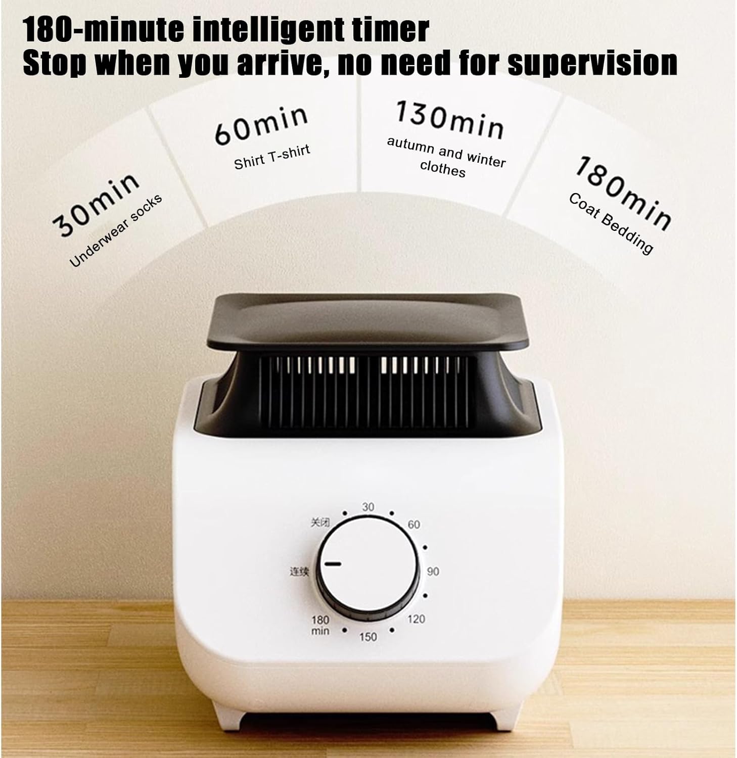 Clothes Dryer 220V/50Hz Foldable Portable Electric Household Folding Clothes Dryer,Rotary Button Adjustable Timer,Low Noise,Suitable for Home,Laundry Room and Apartment