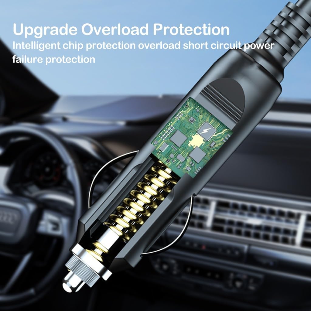 KITCISSL Car Vacuum Portable Hand Held Vacuum Cleaners, 4 in 1 Handheld Vacuum Cordless/Inflatable Pump/LED Lighting/Tire Pressure Detection for Home, Office, Pet Hair