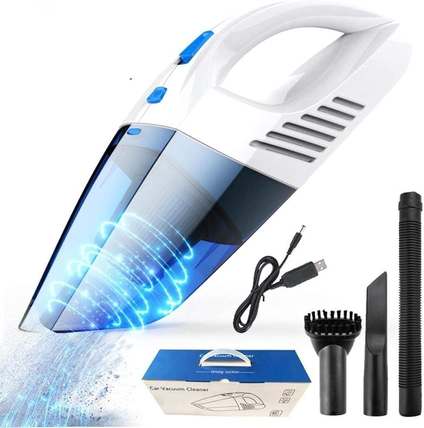 Handheld Vacuum Cleaner Cordless, Portable Hand Vacuum Powered Rechargeable, Mini Vacuum Cleaner with Strong Suction for Pet Hair, Home and Car Cleaning