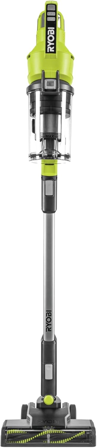 RYOBI 18 V ONE+ RSV18-0 Cordless Floor Vacuum Cleaner (30 AirWatt Suction Power, 820 l/min Airflow, 24 cm Wide Floor Nozzle, without Battery and Charger), Green