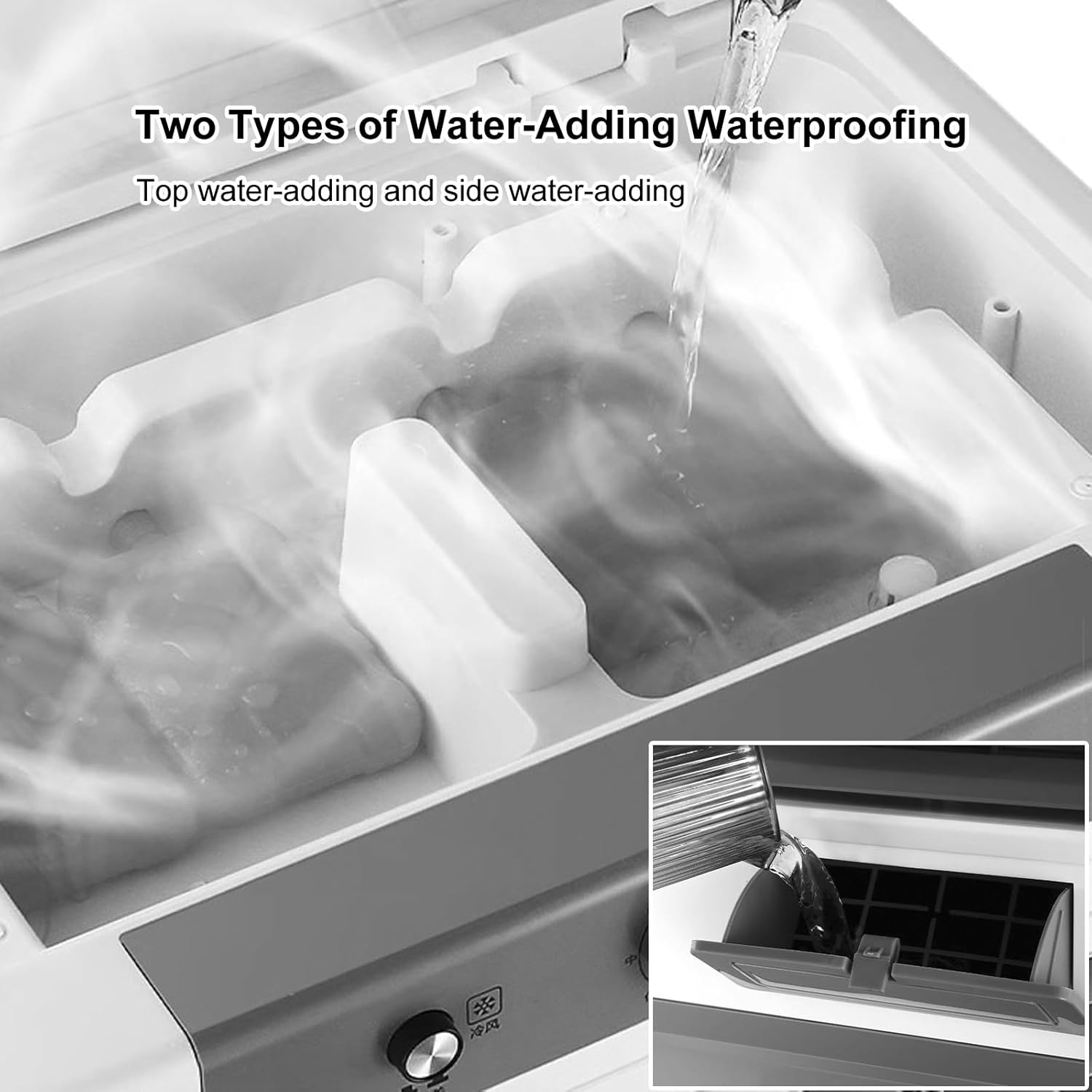 Swamp Cooler, Evaporative Air Cooler, 75L Large Capacity Water Tank, Outdoor Air Conditioner, 3 Speed, 5 Ice Boxes, for Indoor & Outdoor Garage, Patio, courtyard, factory Workshop