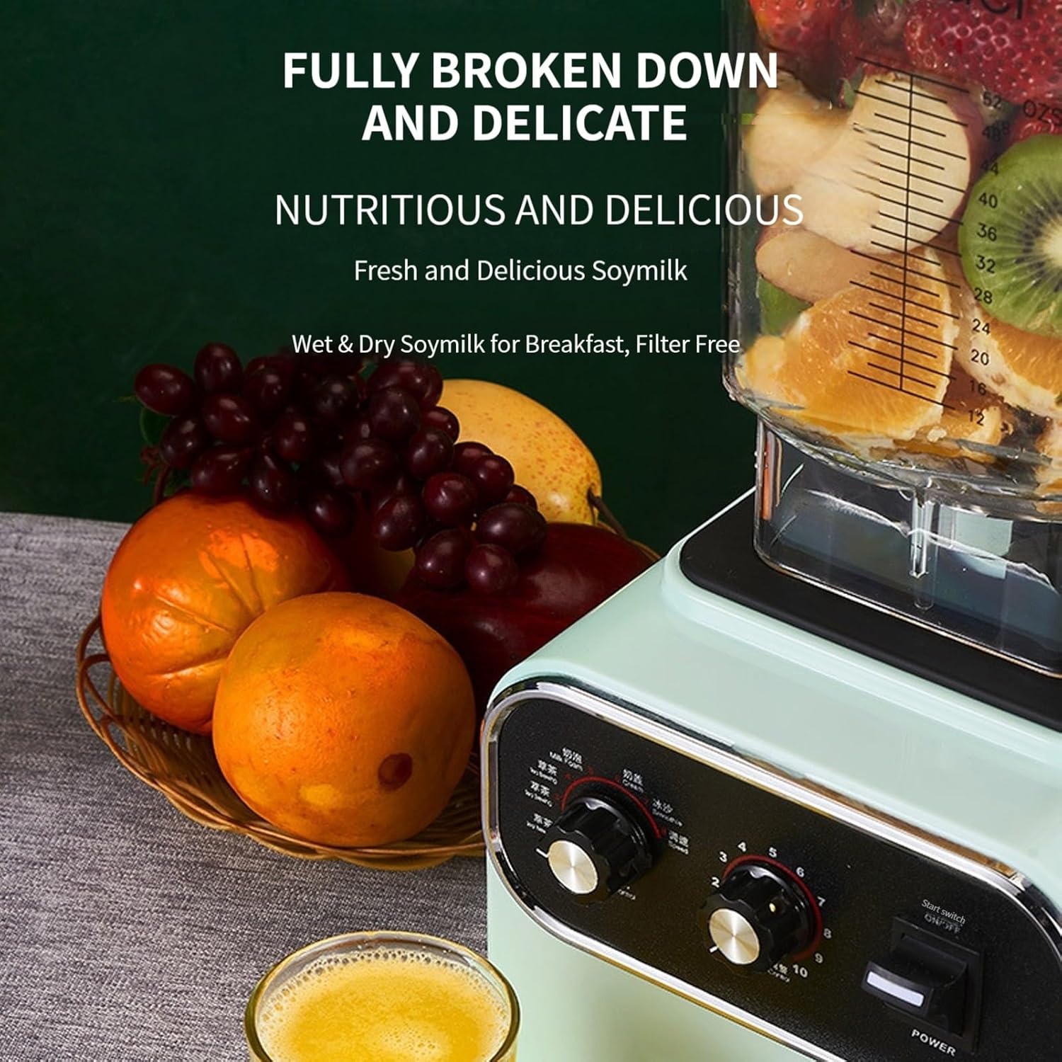 Professional High Speed Countertop Blender With 8 Durable Stainless Steel Blades, 2L BPA Free Blender For Shakes And Smoothies, Nuts, Ice And Fruits (Color : Pink, Size : 110V)