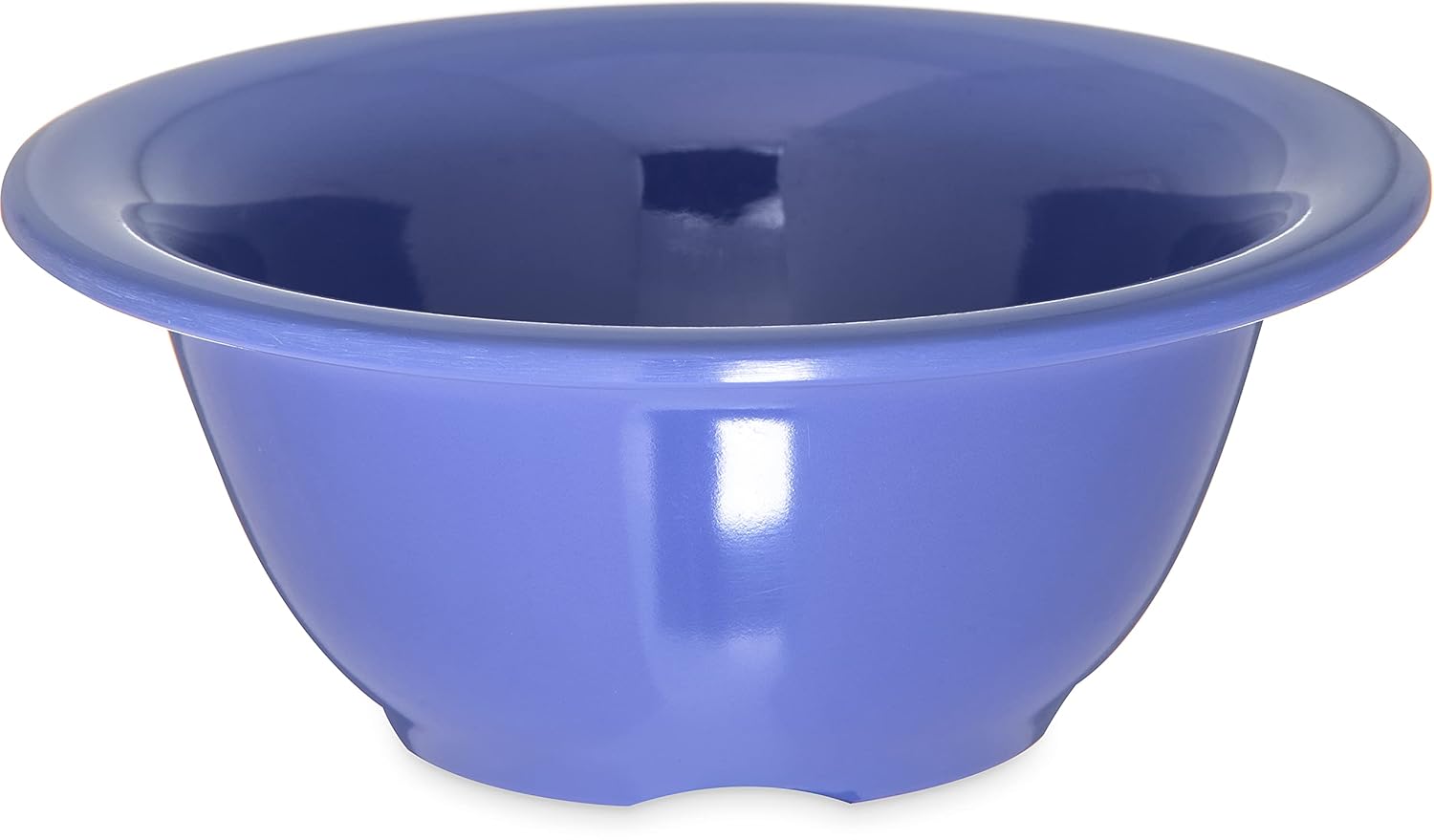 Carlisle FoodService Products Sierrus Reusable Plastic Bowl with Rim for Buffets, Restaurants, and Home, Melamine, 10 Ounces, Ocean Blue, (Pack of 24)