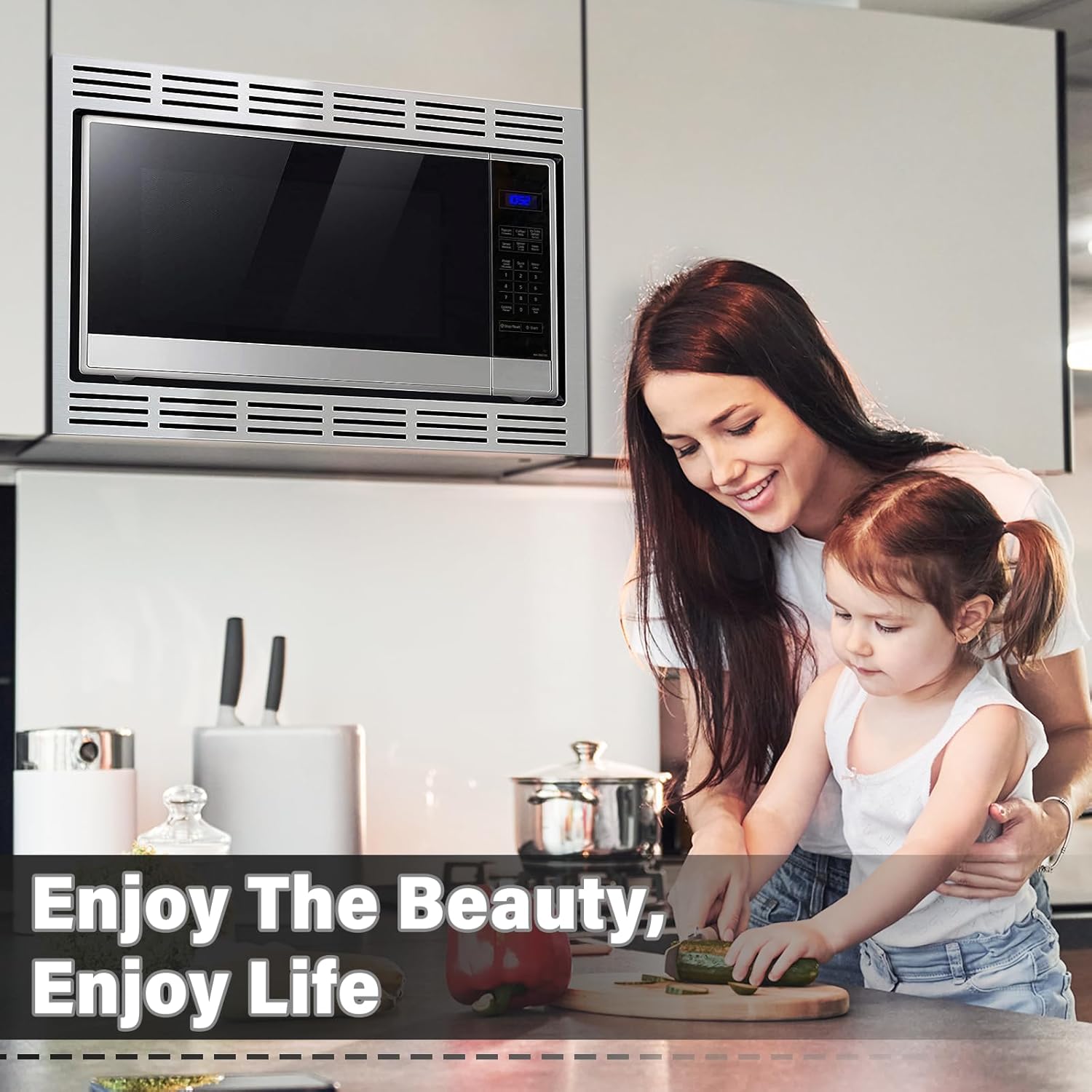 27-inch NN-TK922SS Microwave Trim Kit with 4 Strong Magnets Design - Compatible with Panasonic Microwave Oven Models Including NN-SE9-S, NN-SD9-S, NN-SN9-S