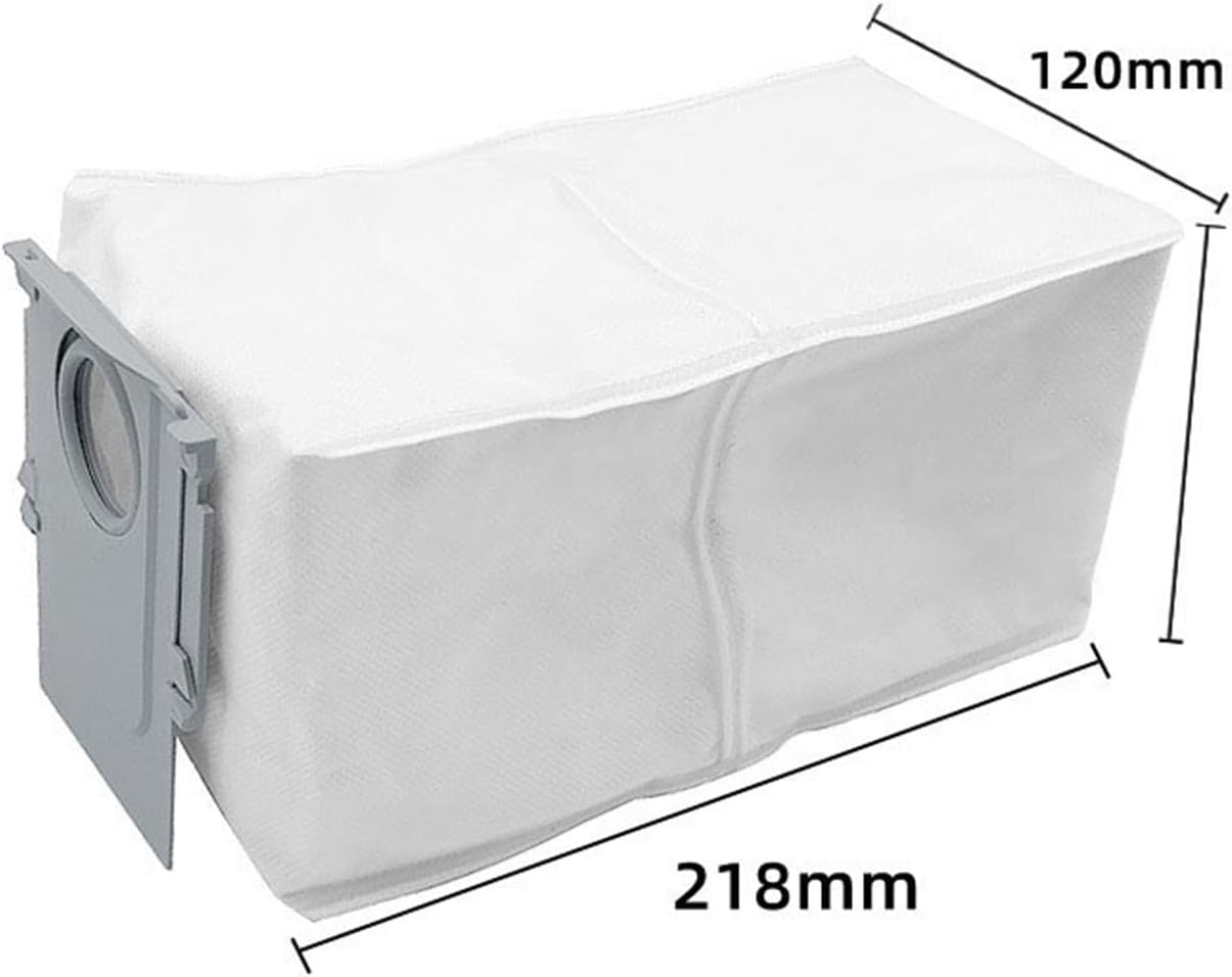 Compatible with Roborock Q Revo MaxV/Q Revo S/Q Revo Pro Robot Vacuums Cleaner Accessory Dust Bag Main Side Brush Hepa Filter Mop Cloths Spare(Brown)