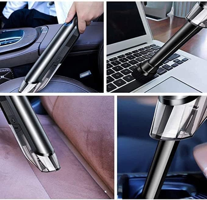 Car Vacuum Cordless, 5300Pa High Power Portable Handheld Vacuum Cleaner, for Car/Home/Pet Hair Powerful Cyclonic Suction Cleaner