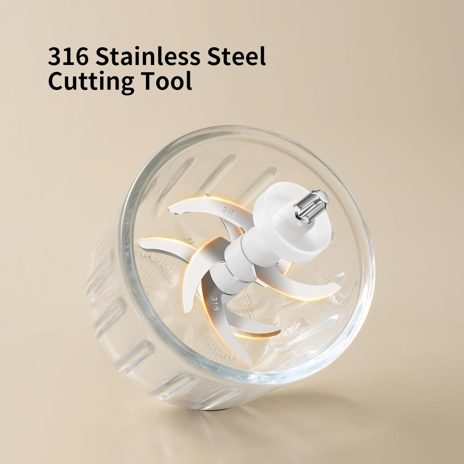 600ML Food Processor & Baby Food Maker, 2 Speeds & 8 Blades Electric Food Chopper and Meat Grinder with Two 200ML Bowls - for Chopping, Dicing, Mixing, Pureeing Vegetables, Meat, Nuts