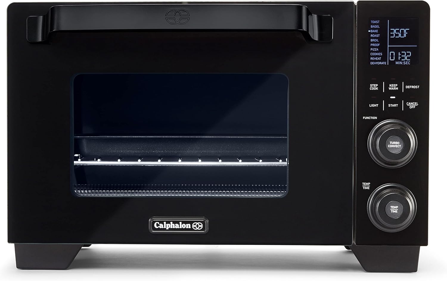 Calphalon Performance Cool Touch Toaster Oven with Turbo Convection, Large (2106488), Black/Silver