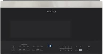 Microwave Oven Built-in 1000-Watts with 10 Power Levels Pre Settings and Express, Sensor and Speed Cooking and Silent Mode with Glass Turntable, 1.6-Cu.Ft, Metallic