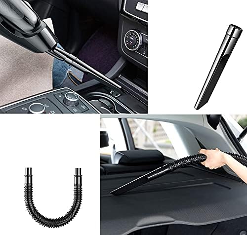 Handheld Vacuum, Portable Lightweight Vacuum Cleaner with 5000Pa Powerful Suction & HEPA Filters, Very Suitable for Car Cleaning and Pet Hair (Black)