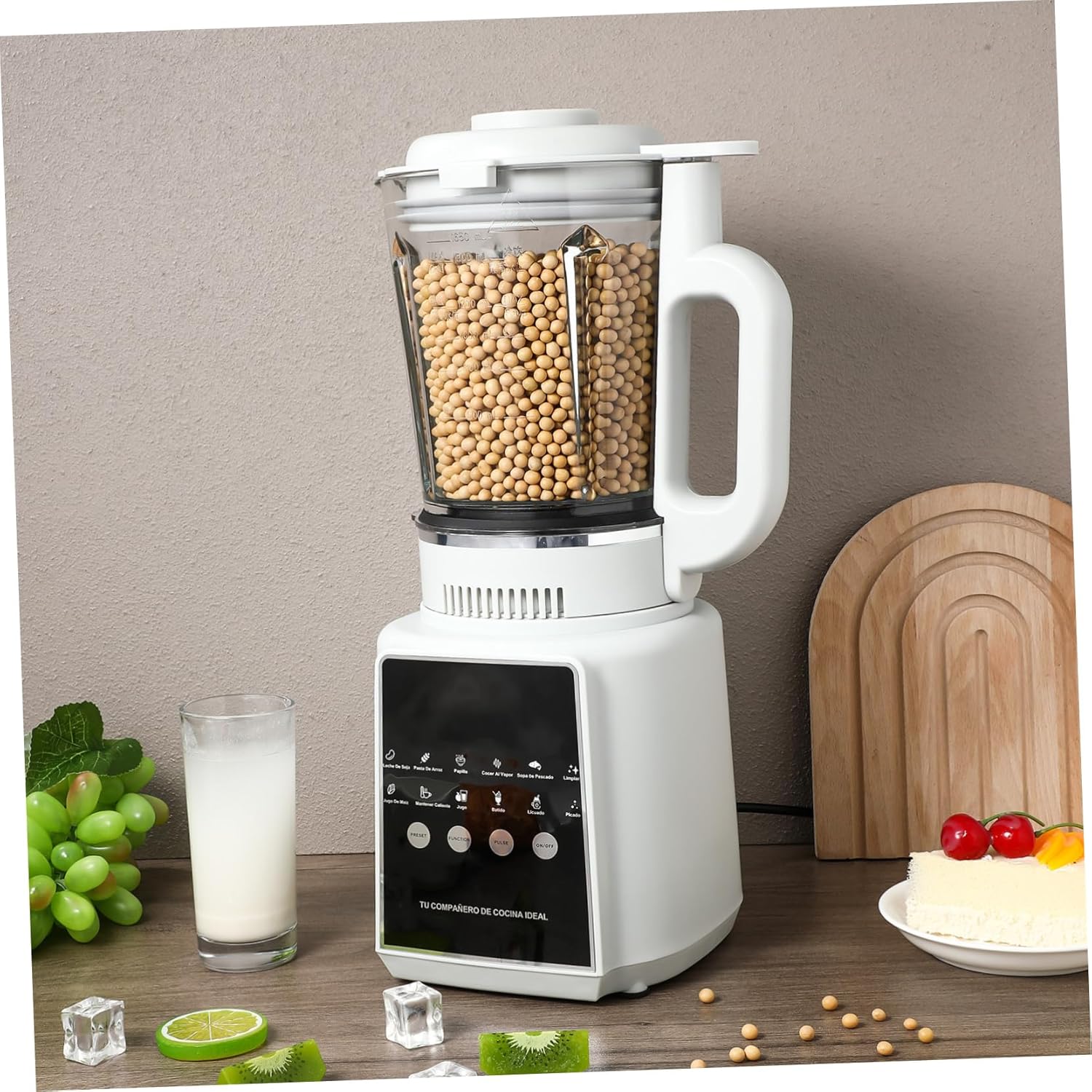 110v High-speed Countertop Blender with Non-stick Jar Self-cleaning Function Low-noise Operation for Smoothies Juices and Food Processing The Kitchen