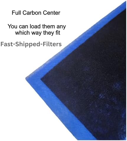 Fast-Shipped-Filters 10 Pack 20x25 Replacement Filter Pads Designed to Fit with Dynamic Air Cleaner 20x25 Refill Blue