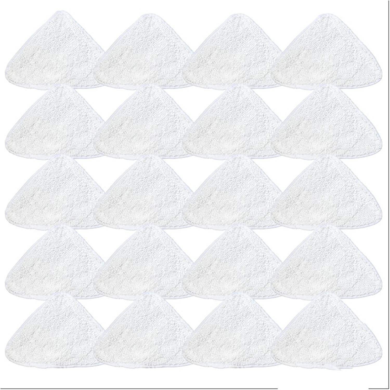 Compatible For Vileda Ultra-fine Fiber Steam Mop Pad, Cleaner Parts Triangle Replacement Cloth Accessories(20pcs)
