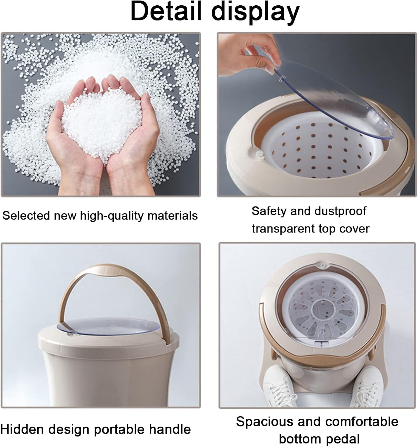 Mini Hand Crank Machine Dehydrator,Portable Hand Crank Washing Machine and Dehydrator for Camping, Dorms - Non-Electric, Manual Mini Dryer for Apartments and Household Use