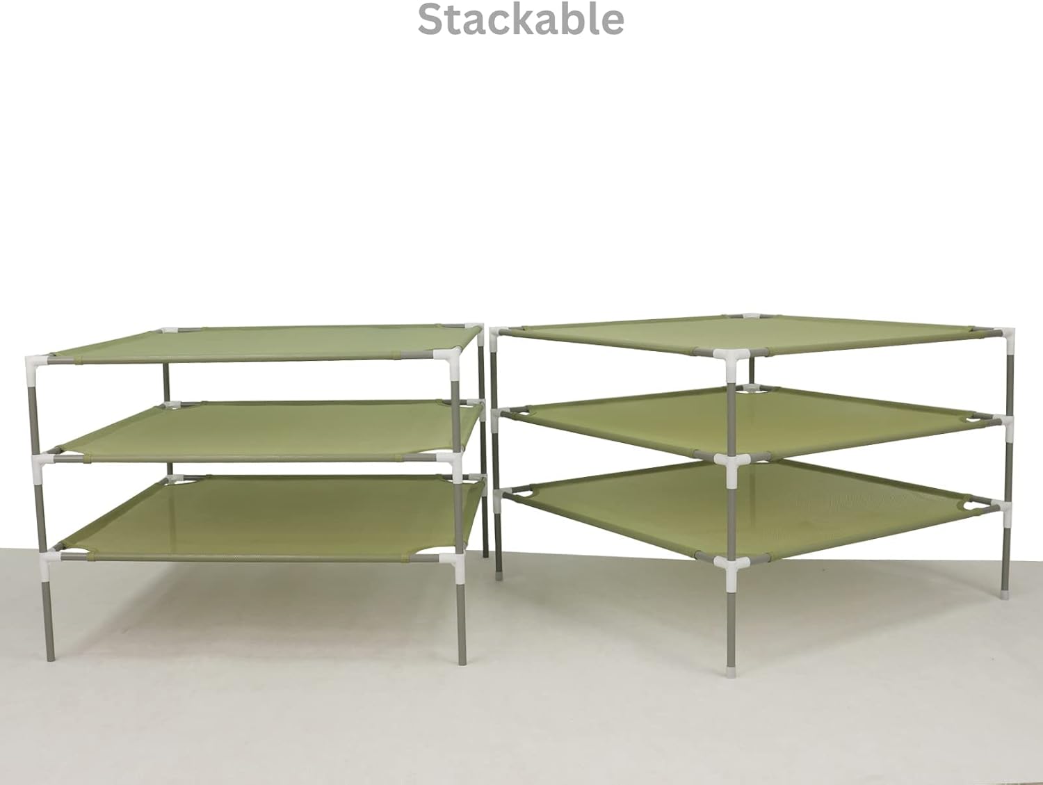 Sweater Drying Rack,6-Layer Flat DryingRack Stackable, Mesh Fabric Clothes Drying Rack Space-Saving Clothes Dryer Rack