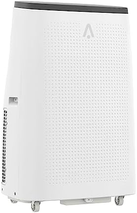 14,000 BTU ASHRAE (9,300 BTU SACC) Smart Portable Air Conditioner with Follow Me Remote – AC Unit for Bedroom & Rooms Up to 700 Sq.Ft, BPACT14WT, Black + White