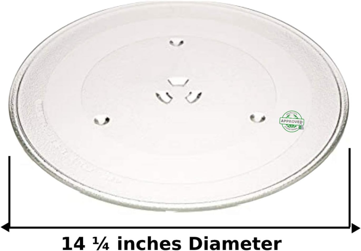 GLOB PRO SOLUTIONS WB39X10038 WB49X10193 907966 Microwave Turntable Glass Plate 14 ¼ Inches Replacement for and compatible with GE WB39X10038 WB49X10193 907966 Heavy DUTY