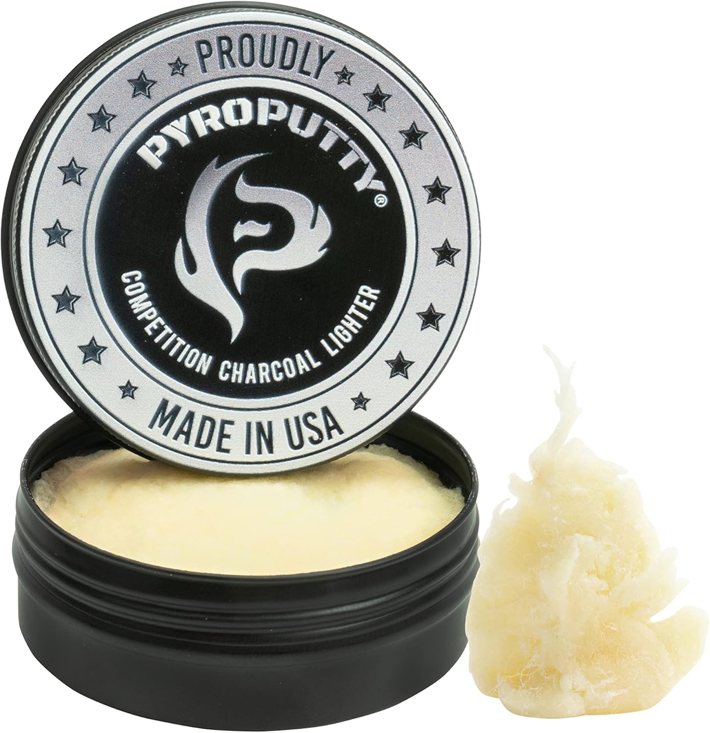 Phone Skope PYRO Putty Winter, Summer, Eco Blend, Emergency Survival Fire Starter (2 oz BBQ/Charcoal)