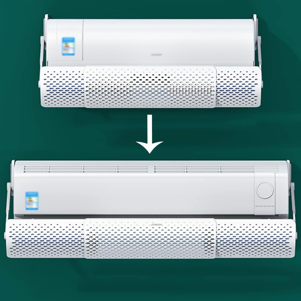 Air Deflector Adjustment Wall Mounted Air Conditioner Wind Shield Anti-Direct Blow Side Air Conditioner Deflector Width Adjustable
