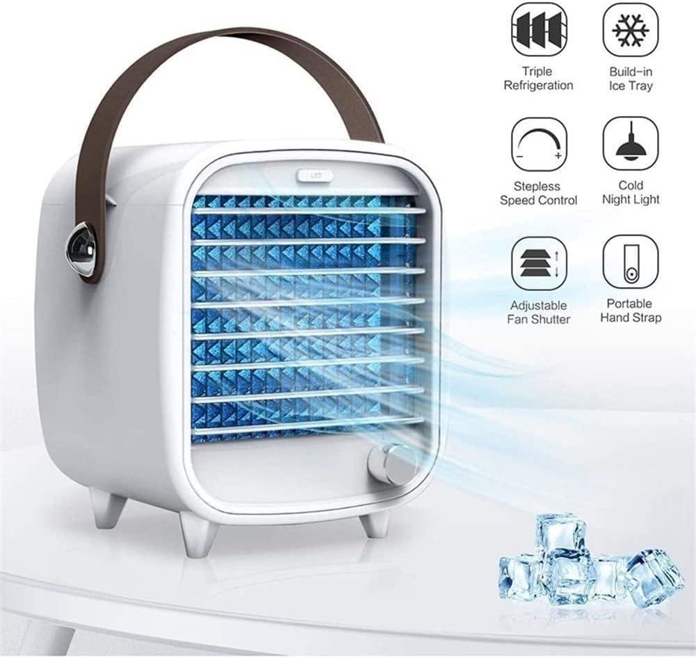 Portable Air Conditioner, Personal Air Cooler, Portable Mini Air Fan, Small Desktop Cooling Fan, Suitable for Home, Bedroom Room, Office, Dorm