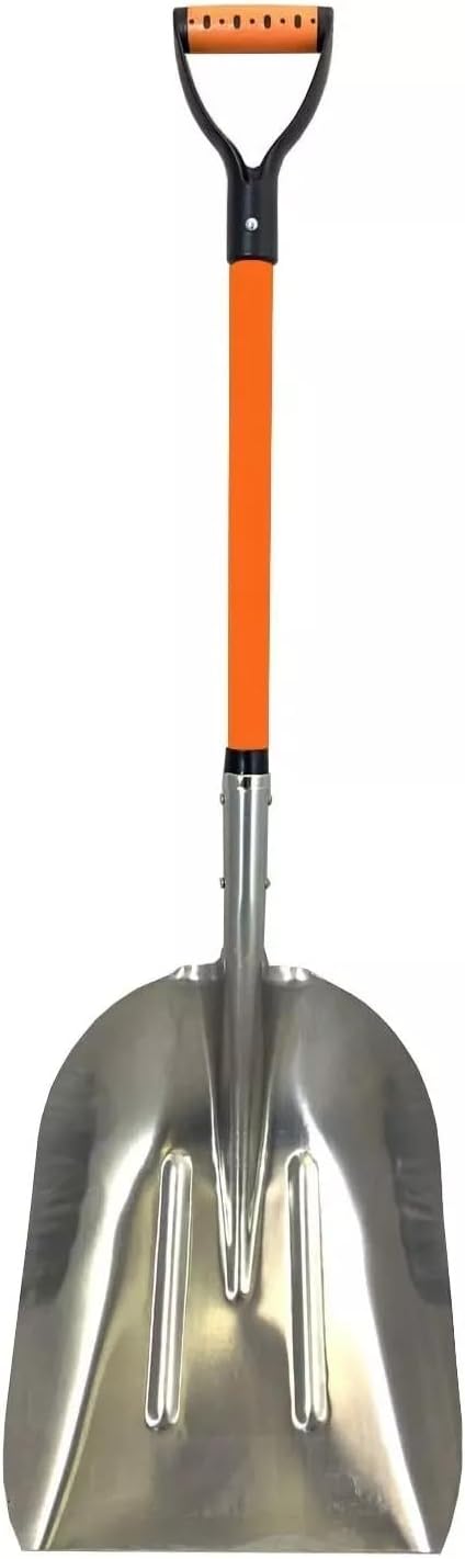 1 Pack, Aluminium 48 Inch Snow Shovel with Large Head and Durable Handle., Shovels for Digging, Garden Tools for Gardening