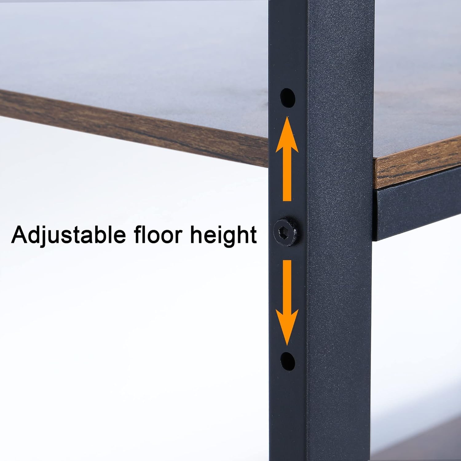 5-Tiers Bakers Rack,Microwave Oven Stand with Shelves,5 Tier Utility Storage Shelf with 5 Hooks,Multifunctional Shelf for Kitchen,Bathroom,Livingroom,Storehouse...