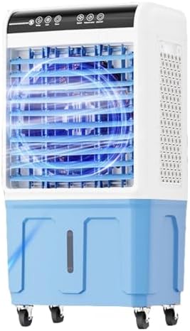 Windowless Portable Air Conditioner 3-IN-1 Evaporative Air Cooler with Copper Motor, Large Water Tank, Ice Packs & 120° Oscillation for Indoor & Outdoor Use(84cm)