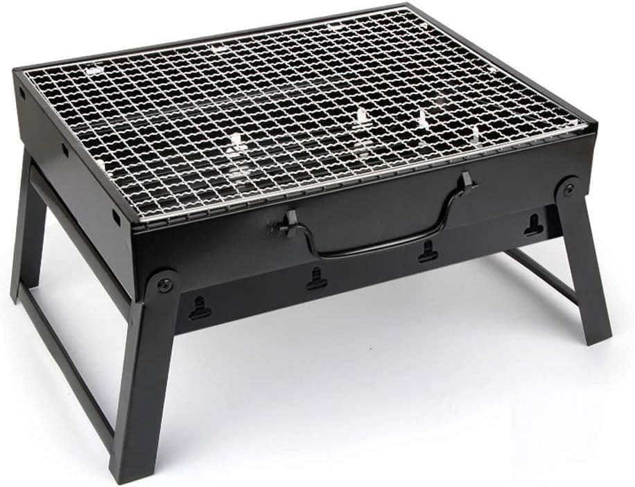 BBQ Grills Patio Stainless Steel Charcoal Grill Stove Outdoor Camping Picnic Burner Accessories Tools (D 35 * 27 * 20cm)