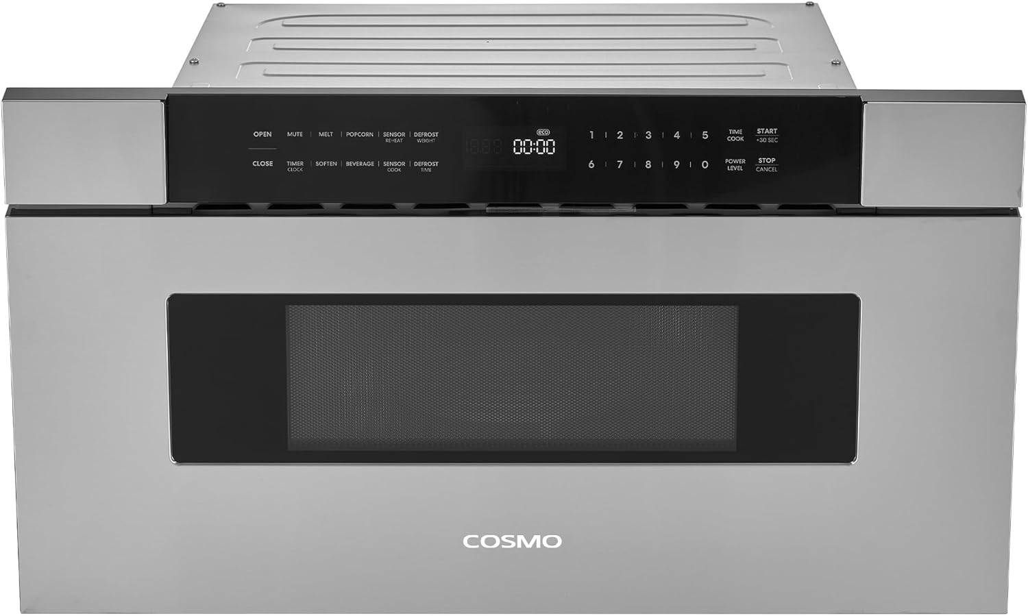 COSMO COS-MWD3012NHSS 30 in. Haven Collection 1.2 cu. ft. Built-in Microwave Drawer, Presets, Touch Controls, Defrosting Rack, Stainless Steel