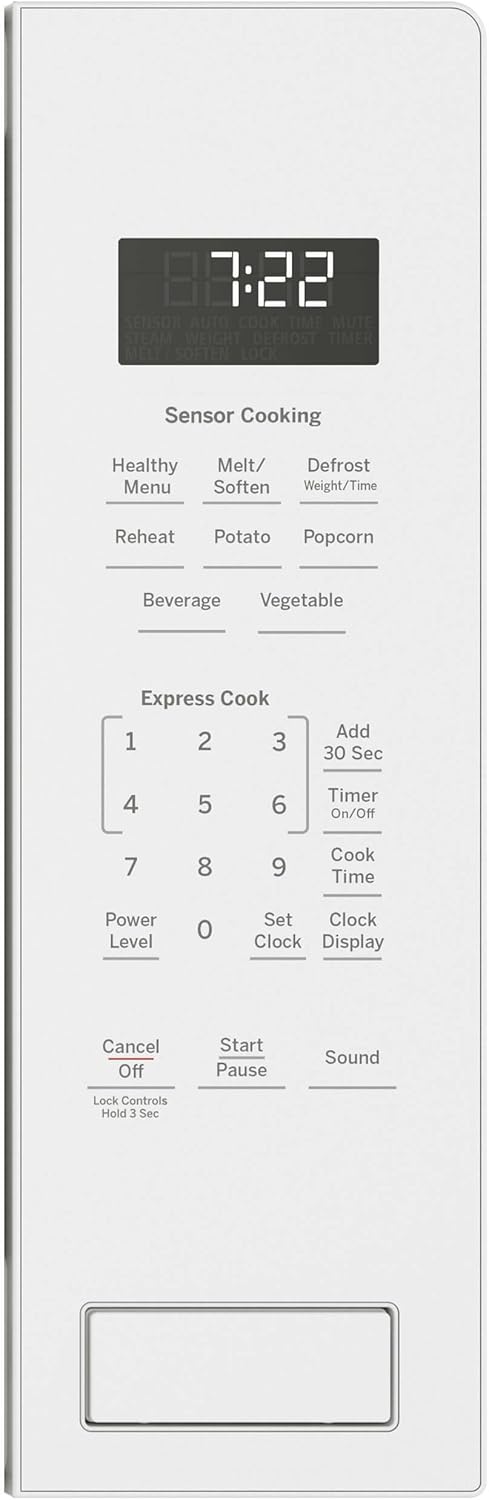 24 Inch Built-In Microwave with Sensor Cook, Instant On Controls, Extra-Large Turntable, Control Lockout, Weight & Time Defrost, Kitchen Timer and 2.2 cu. ft. Capacity