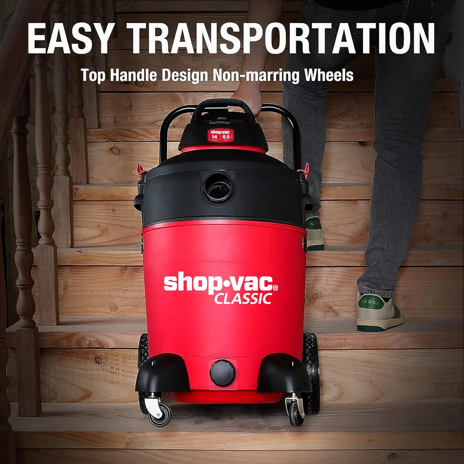 Shop-Vac 14 Gallon 6.5-Peak HP Wet/Dry Vacuum with Filter, Hose and Accessories,5973136