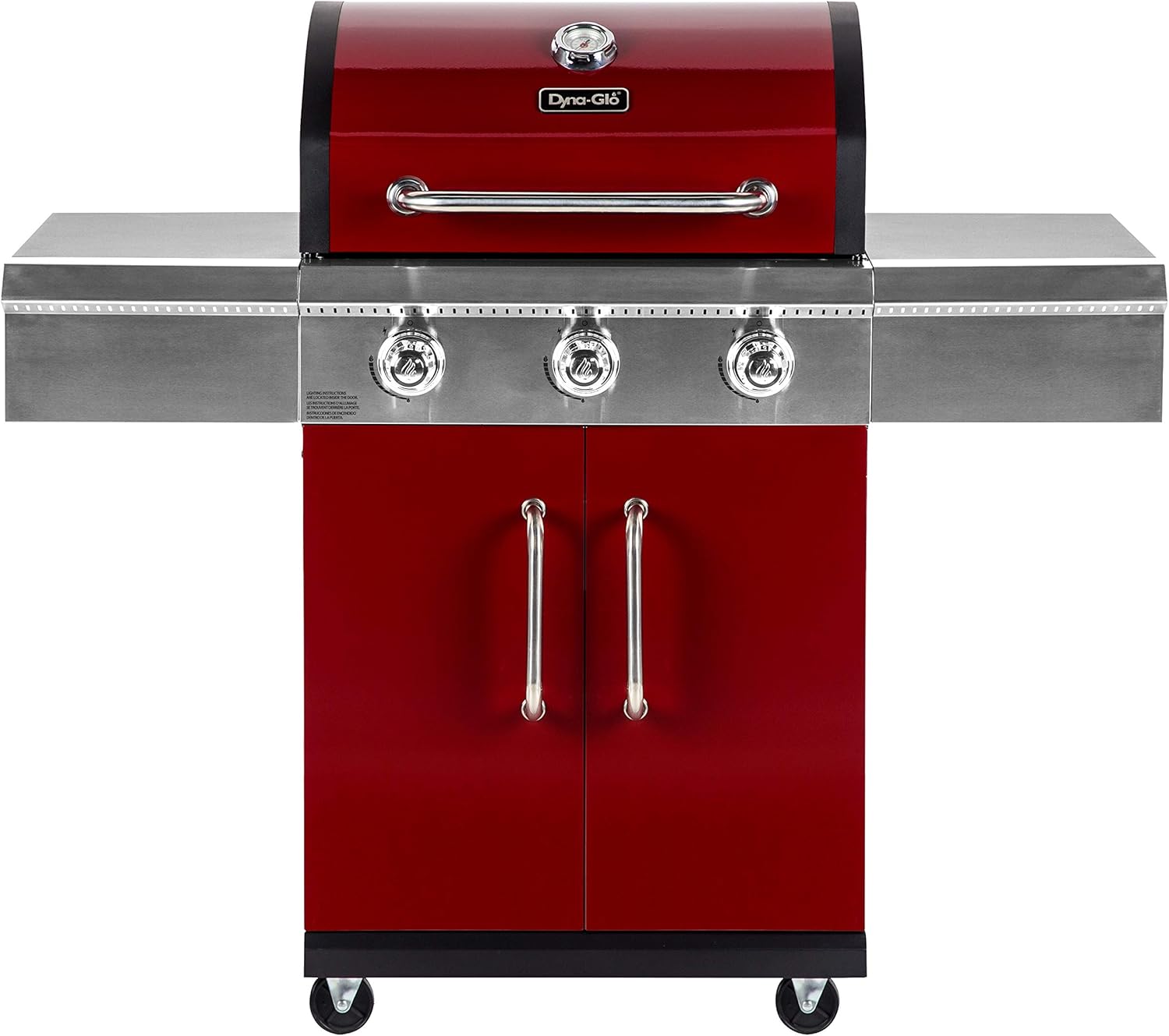 3 Burner Red LP Gas Grill