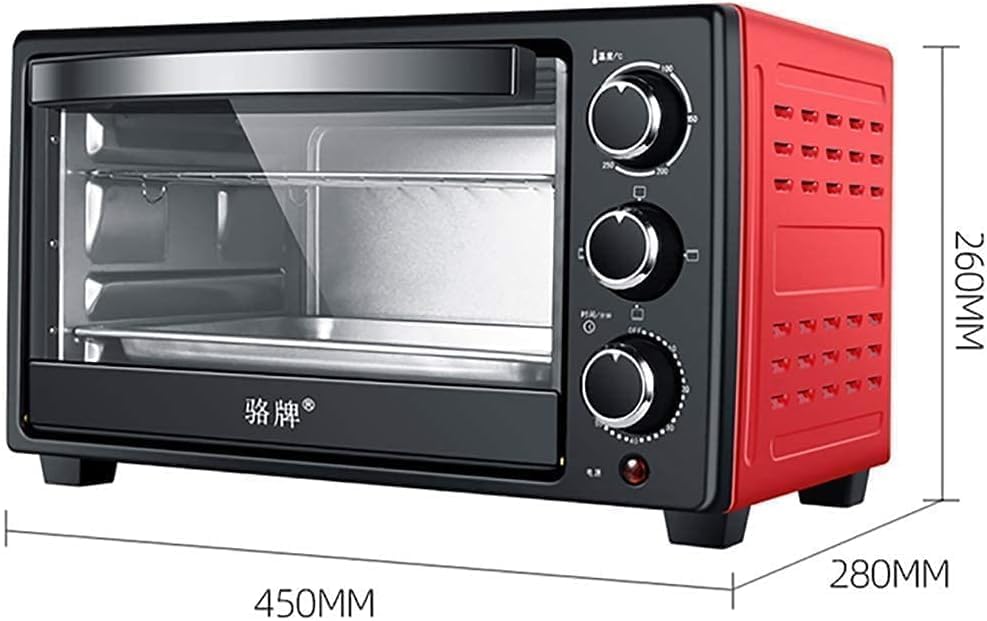 oven mini oven air fryer oven Mini Oven 23 L,Electric Oven 1300 W Adjustable Temperature 70-250 ℃ and 60 Minutes Timer with 3 Heating Functions for Baking Cooking Grill Toaster Oven Air Fryer,
