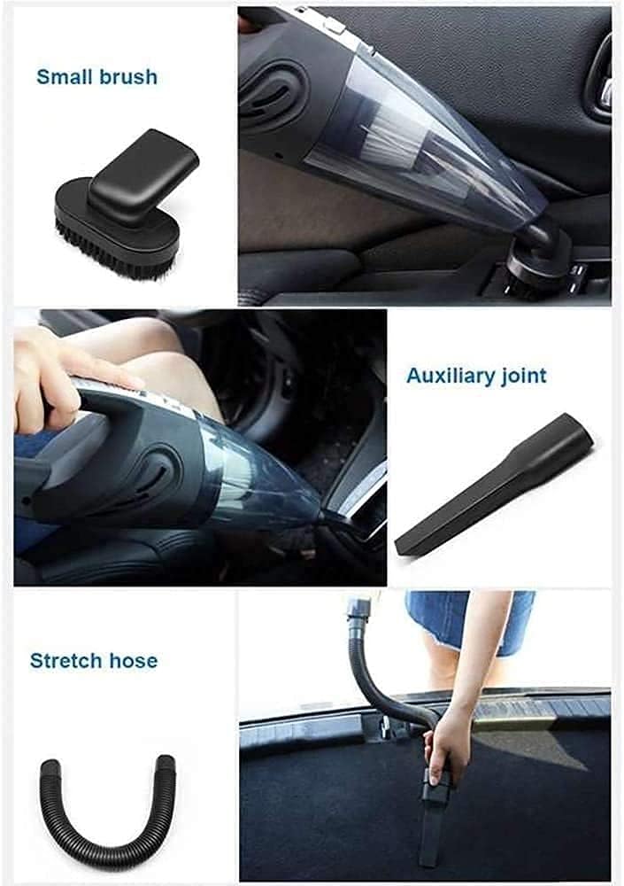 Handheld Car Vacuum Cleaner Cordless with 120W High r 32KPA Charging Portable Auto Vacuum Strong Aluminum Fan Filter Wet/Dry Use for Car Home Pet Hair Office Cleaning