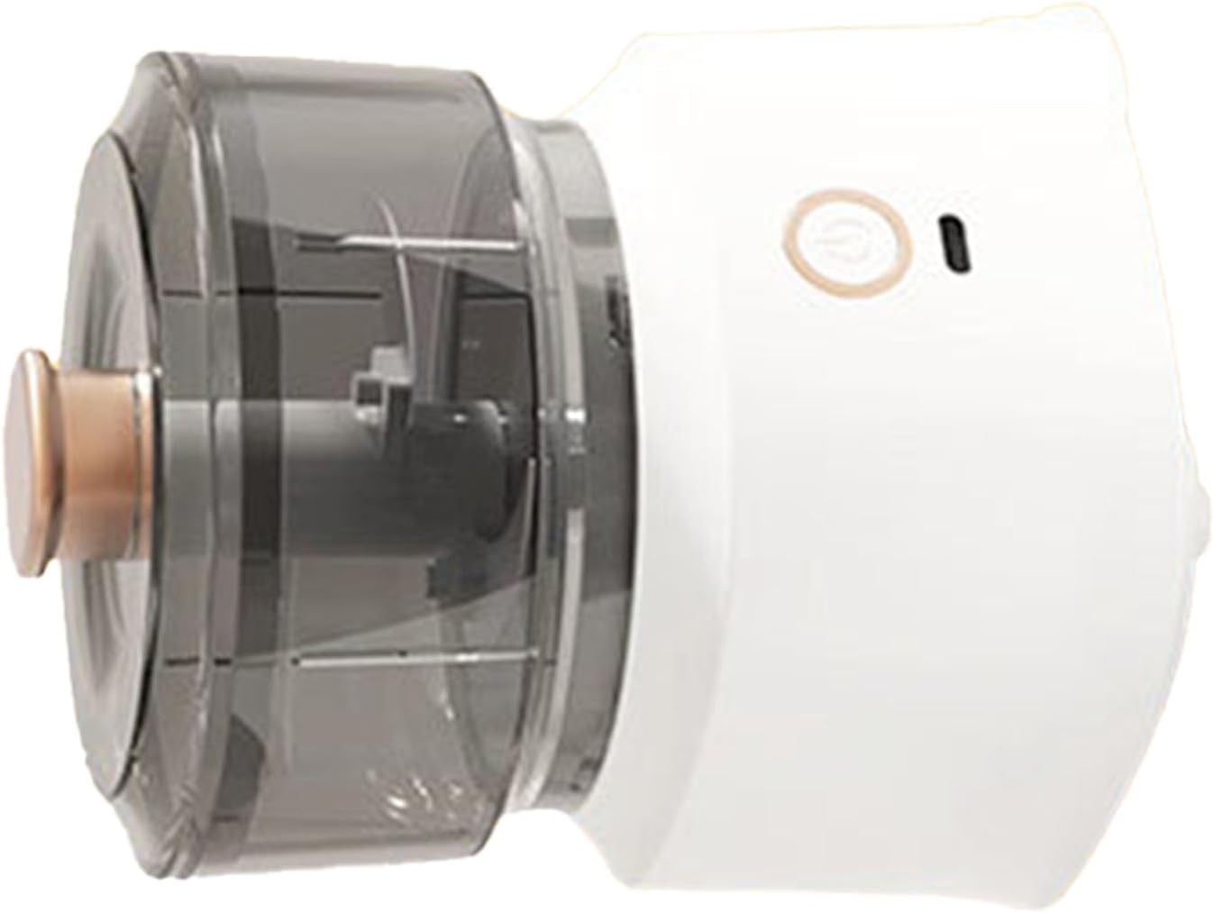 GLOGLOW Household Meat Grinder Multifunctional Stainless Steel Blades, Cordless Food Grinder, Lithium Battery, 310g, for Home and Commercial Use Electric Meat Chopper, Nan (White)