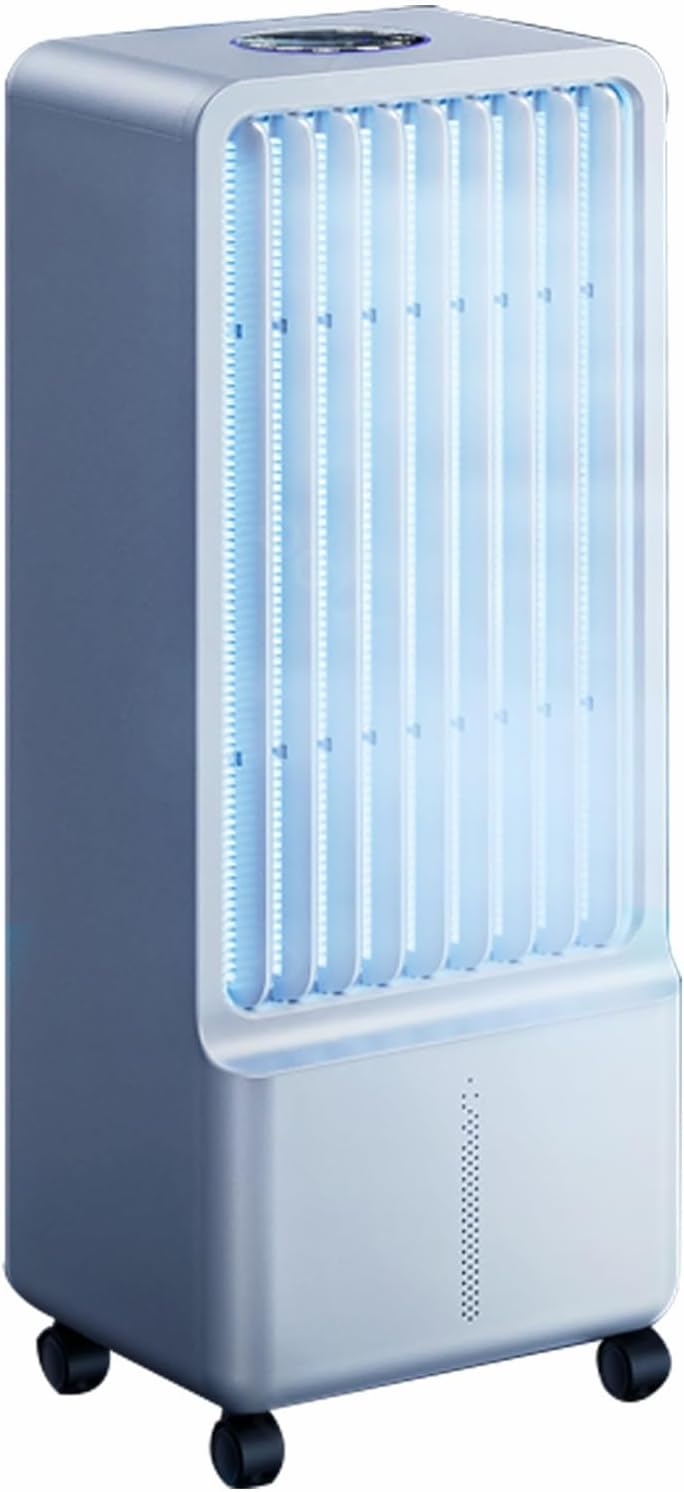 Portable Evaporative Coolers, Portable Air Conditioner, Semiconductor Cooling Unnecessary Ice Packs, LED Screen, 6 L Tank, 7.5 H Timer