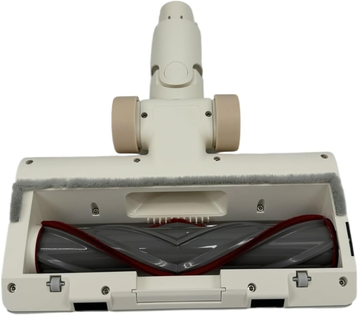 Carpet Brush Head V-Shape Main 1.2 Cm ，Compatible for V12 T30，Compatible for Dreame R10 R10pro R20 R30 T20 T20pro,Replace Vacuum Cleaner Brush Head.(Light Yellow)