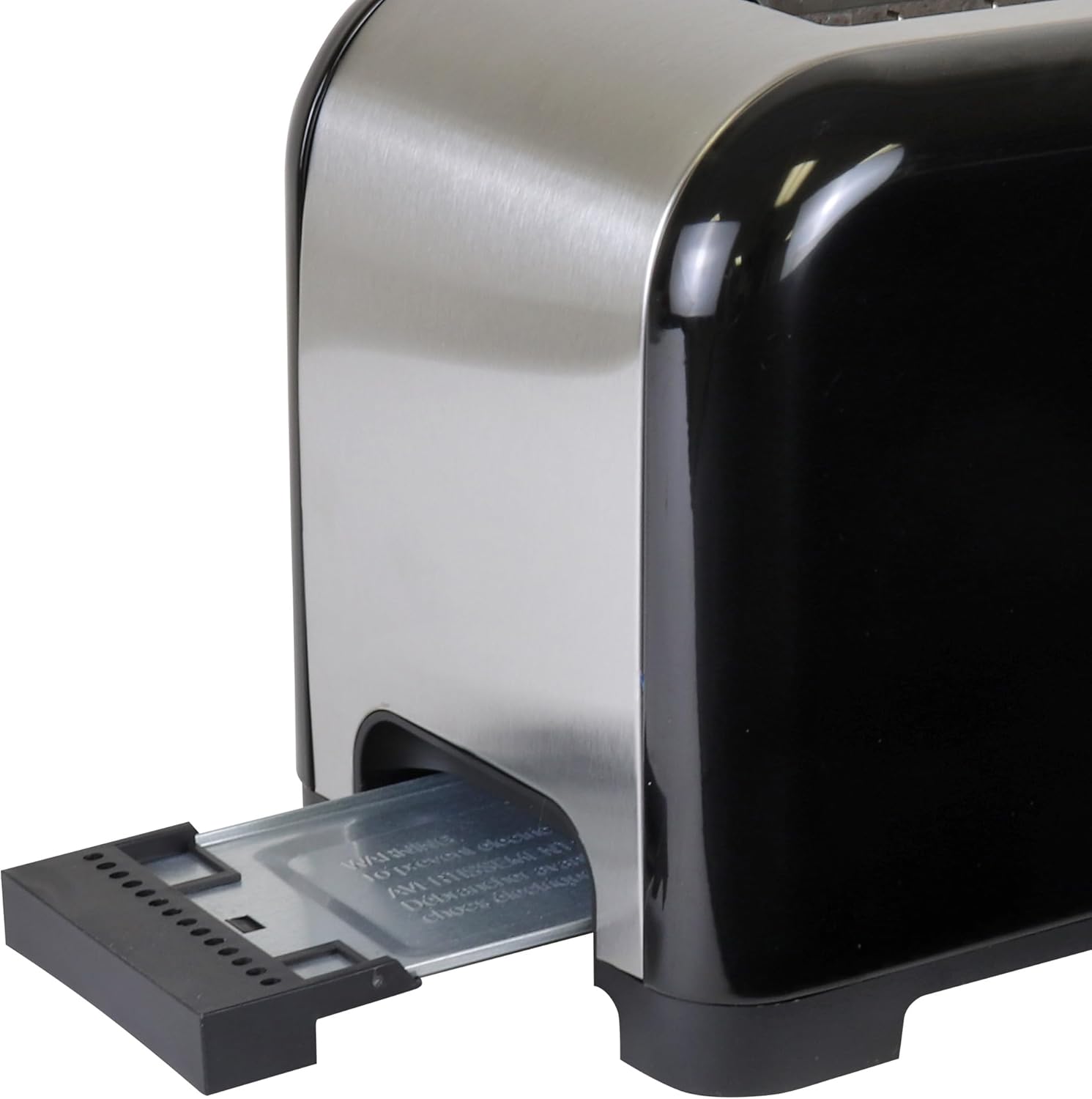 Kenmore toaster 2 slice - extra wide slot countertop kitchen appliance, defrost function, tostador de pan, 9 shade settings, compact design, easy clean crumb tray, bread bagel, stainless steel & black