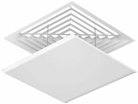 Square Air Conditioner Deflector, Ceiling-Mounted ac Wind Deflector, Easy Installation for Central Air Conditioners, for Home or Office
