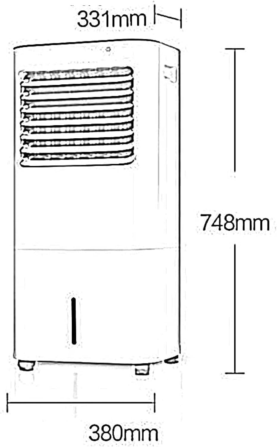 Portable Air Conditioner Cooler Air Conditioner Mobile Without Hose Air Cooler One-Button Humidification Double-Layer Filtration 10L Large Water Tank Convenient Operation Hom