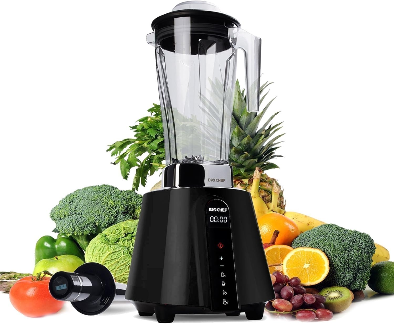 BioChef Living Food Blender - 1680 Watt Motor, 2L BPA-Free Jug with 3 preset Programs Plus Pulse Function - 10 Year Warranty (Black)