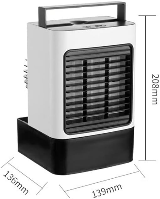 Portable Air Conditioners, Mini Air Conditioner Evaporative Air Cooler, 3 Speeds Rechargeable Fans for Room Office Outdoor Car Camping Tent (Color : Green)