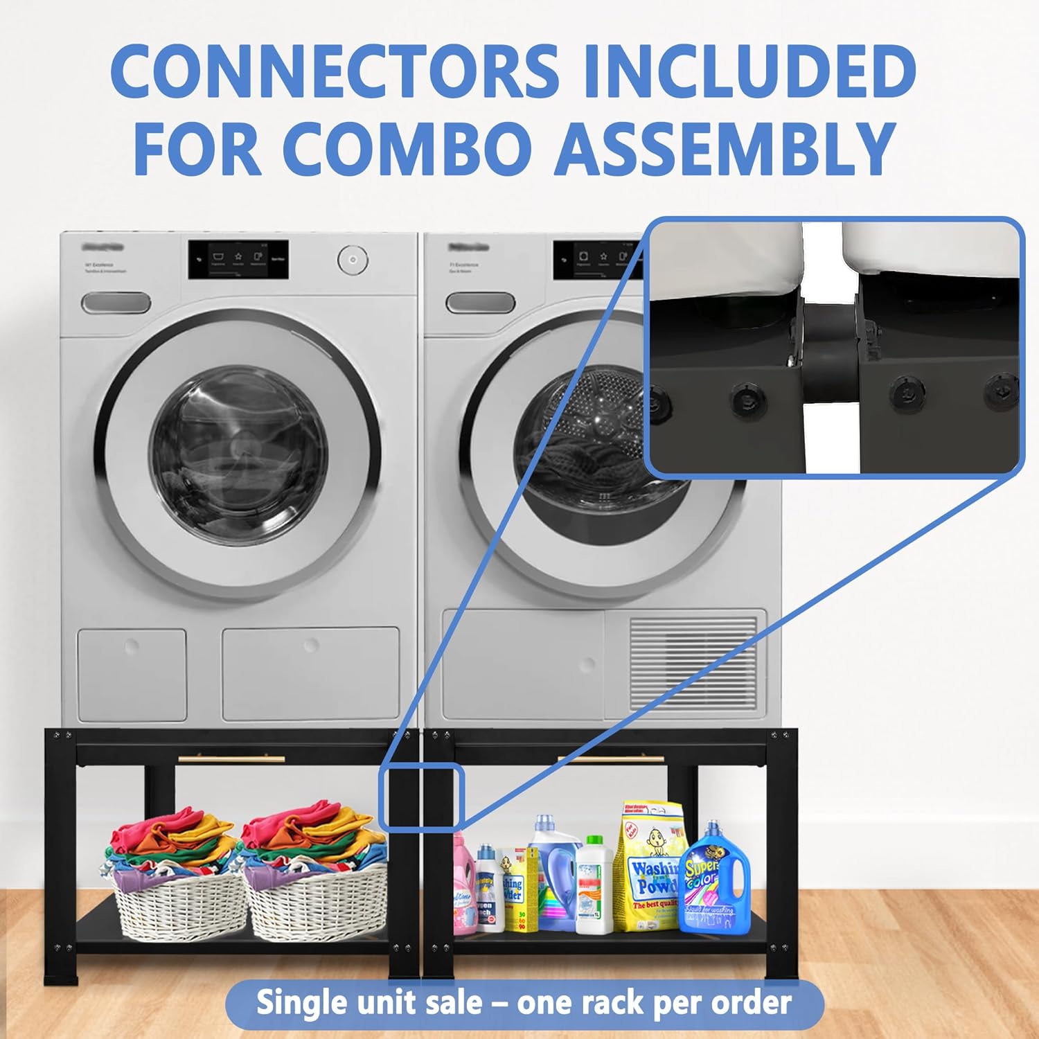 Royxen Washer and Dryer Pedestals Heavy Duty Metal Laundry Pedestal 29