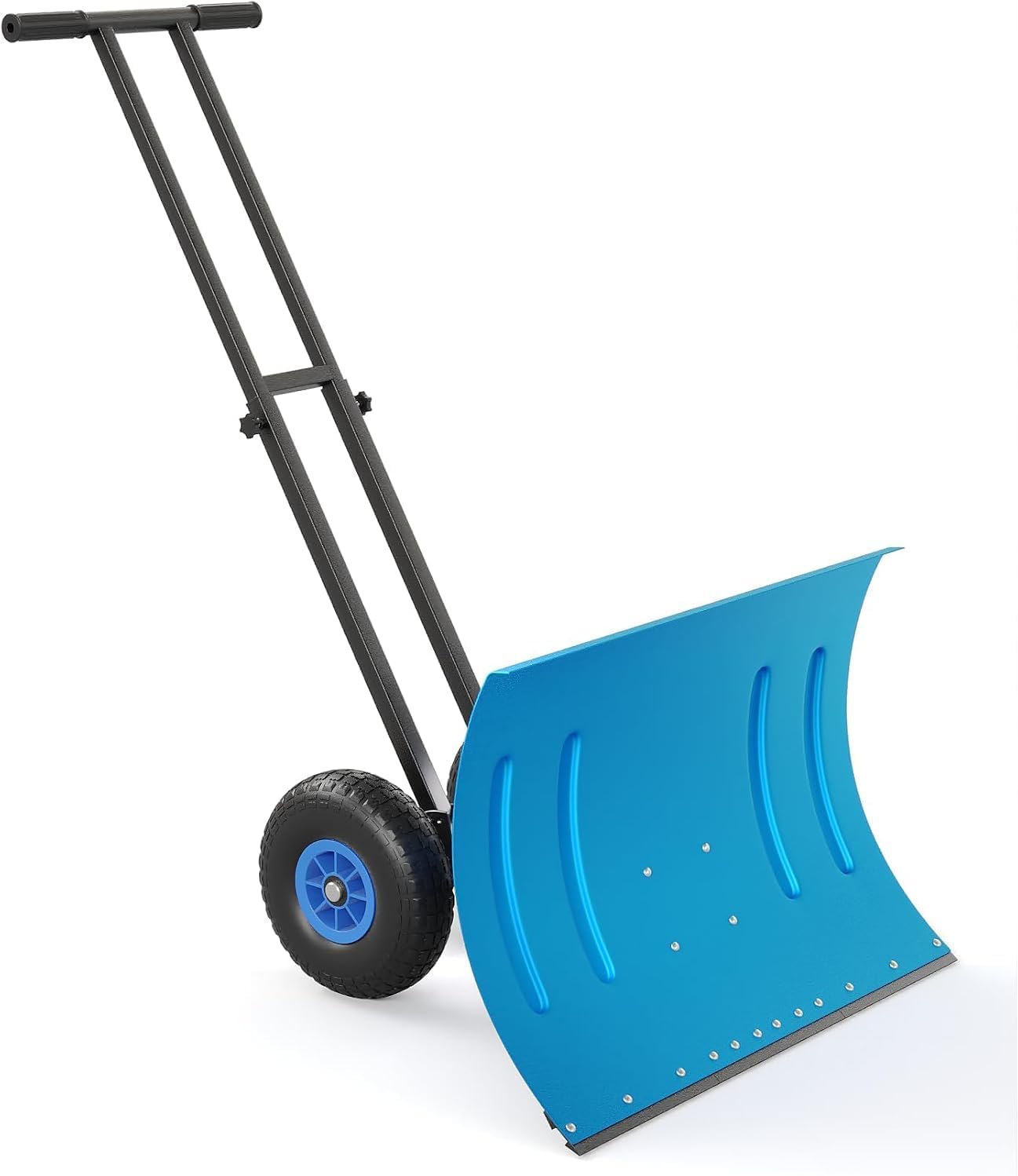 Heavy-Duty Snow Pusher with Wheels, 29