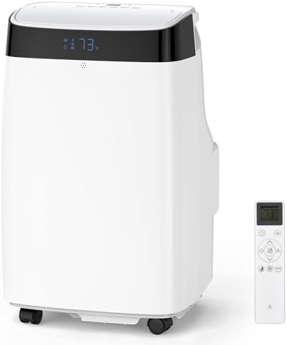 Portable Air Conditioner, 10,000BTU Air Conditioner Cools for Room up to 450 Sq. Ft, 3-in-1 Portable AC Unit Dehumidifier & Fan with Remote Control, Sleep Mode, 24H Timer for Bedroom Home Office