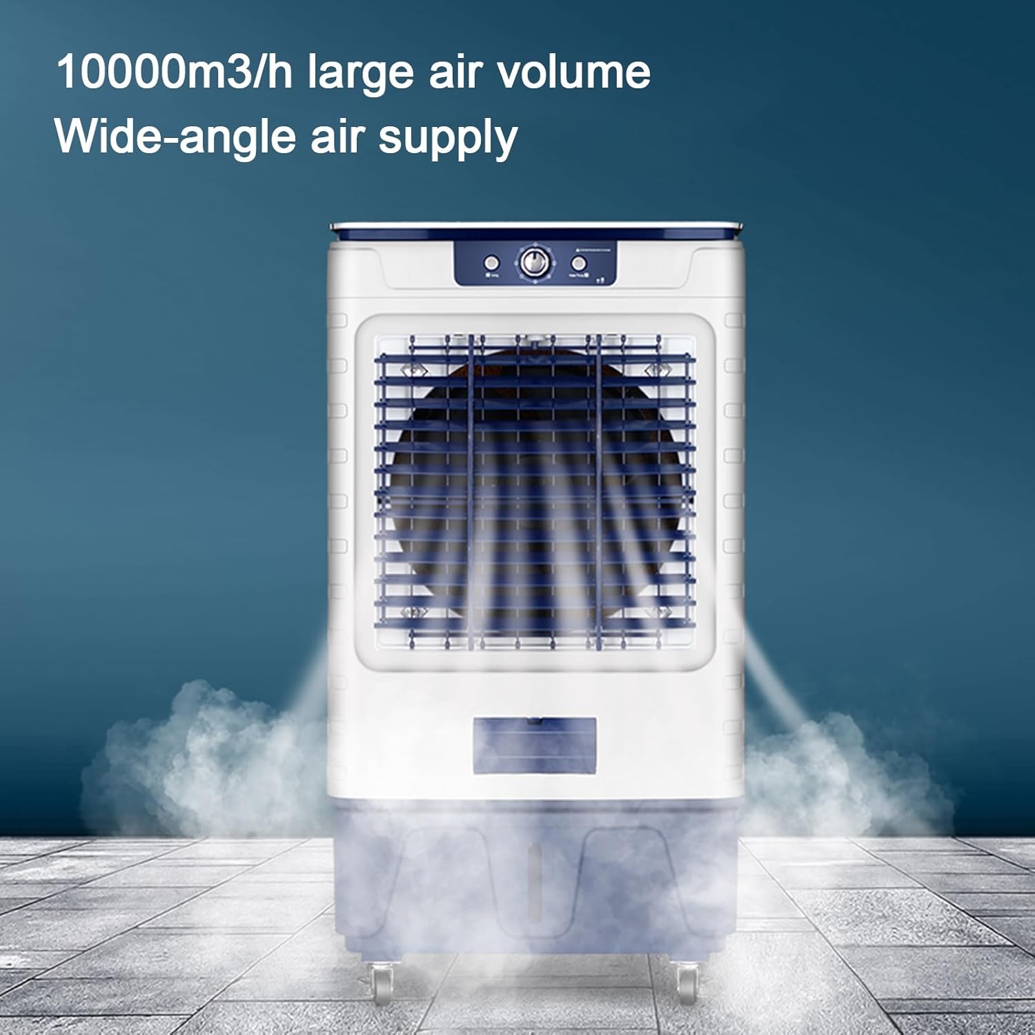 Evaporative Air Cooler, 4-in-1 Swamp Cooler Air Conditioner, 3 Speeds Indoor Use, Portable Windowless AC for Bedroom Home Office