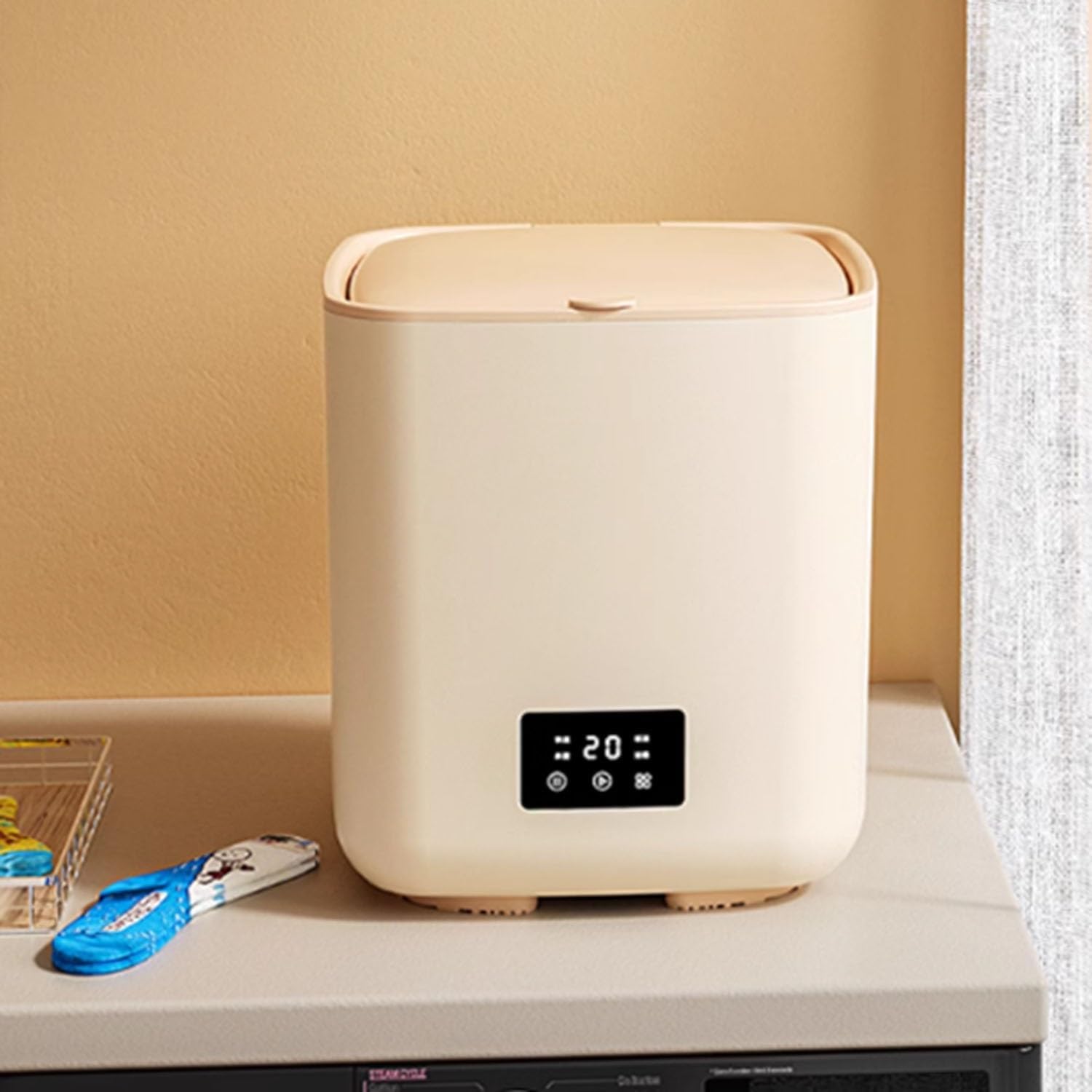 7L Compact Washer Portable Washing Machine, Small Washer For Underwear,Baby Clothes,Pet Garments Or Other Small Items, Saving Space Washing Machines