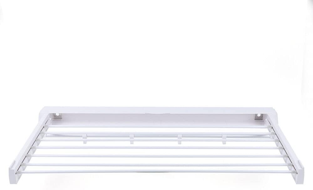 Xuthusman Wall-Mount Clothes Storage Drying Rack Retractable Dryer Hanger for Bathroom,Balcony,Closet and Laundry Room White