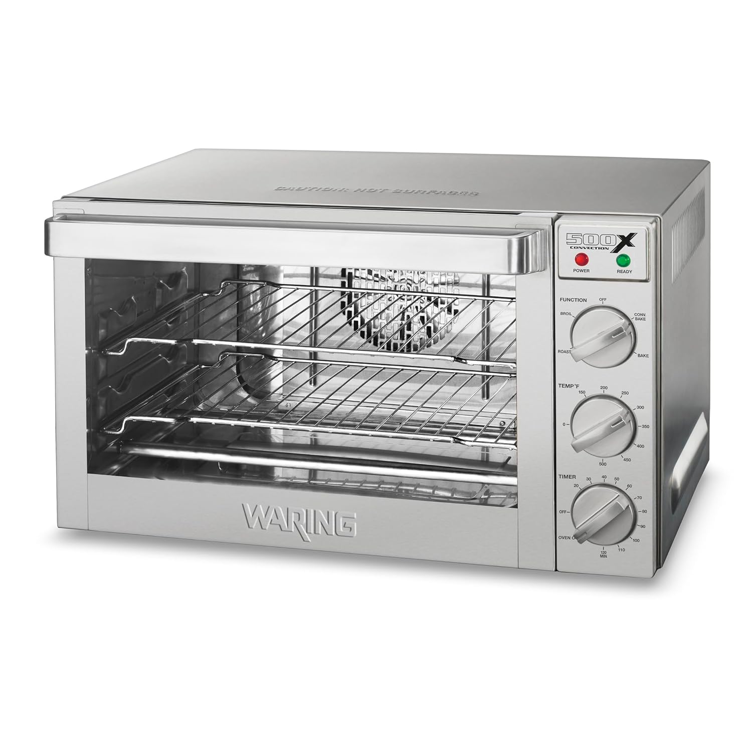 Waring Commercial WCO500X Half Size Pan Convection Oven, 120V, 5-15 Phase Plug, Steel